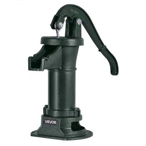VEVOR Schwengelpumpe Antik Vintage, 7,6 m Förderhöhe, Nostalgiepumpe aus Gusseisen, Brunnenpumpe, Handpumpe NPT 1-1/4 Zoll Anschluss, Gartenpumpe, für Garten, Teich, Hof, Bauernhof, Grün – Bild 10