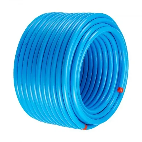 VEVOR Luftkompressor-Leitungssatz, 60,96 m x 19,05 mm, HDPE-Aluminium-Druckluftrohrsystem, auslaufsicher und einfach zu installieren, Druckluftleitungs-Schlauchsatz für Garagenwerkstätten, blau – Bild 10