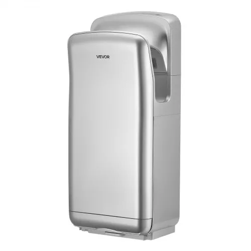 VEVOR Vertikaler Händetrockner, Elektrischer Jet-Händetrockner mit HEPA-Filter 19000 U/min Motor & Doppelluftstrom, Automatischer ABS-Händeföhn mit Negativen Ionen zur Wandmontage für Gewerbe, Silber VEVOR Vertikaler Händetrockner, Elektrischer Jet-Händetrockner mit HEPA-Filter 19000 U/min Motor & Doppelluftstrom, Automatischer ABS-Händeföhn mit Negativen Ionen zur Wandmontage für Gewerbe, Silber