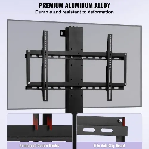 VEVOR TV-Ständer für LCD-LED-Plasmafernseher, Automatischer TV-Ständer, Aufzug für Fernseher, TV Lift Halterung Höhe von 107,4 bis 187,2 cm, Höhenverstellbar & Stabil Max. 60 kg – Bild 2