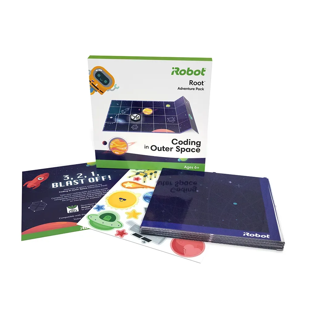 iRobot Root Adventure Pack „Coding in Outer Space“ – Programmieren im Weltraum iRobot Root Adventure Pack „Coding in Outer Space“ – Programmieren im Weltraum