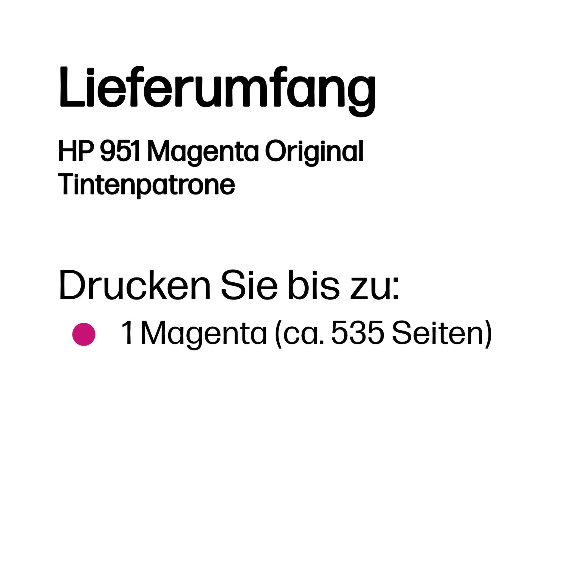 HP 951 Magenta Original Tintenpatrone – Bild 2