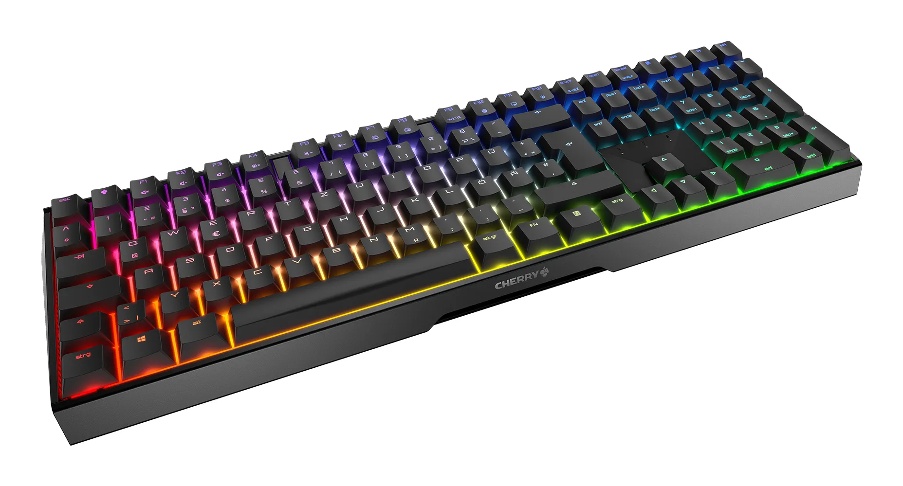 CHERRY MX 3.0S RGB Tastatur Gaming USB QWERTZ Deutsch Schwarz – Bild 2