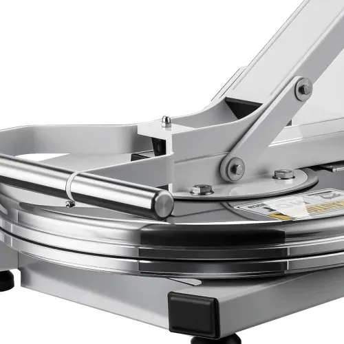 VEVOR Pizzateigpresse 18 Zoll 1200 W Elektrische Teigpresse für Pizzaböden für Pizzerien und Tortilla-Restaurants, 0-240 °C, Einstellbare Teigdicke 0-11 mm, mit Edelstahlgriff, Aluminium-Pressplatte – Bild 8