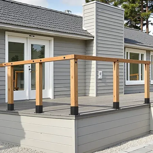 VEVOR Aufschraubhülse, 4 Stück, Pfostenträger Innenmaß 142x142 mm für 139,7x139,7mm Pfosten, Bodenhülse aus Karbonstahl, Ideal für Pavillon-Terrassengeländer-Stützdeck-Grundplatte, schwarz – Bild 7