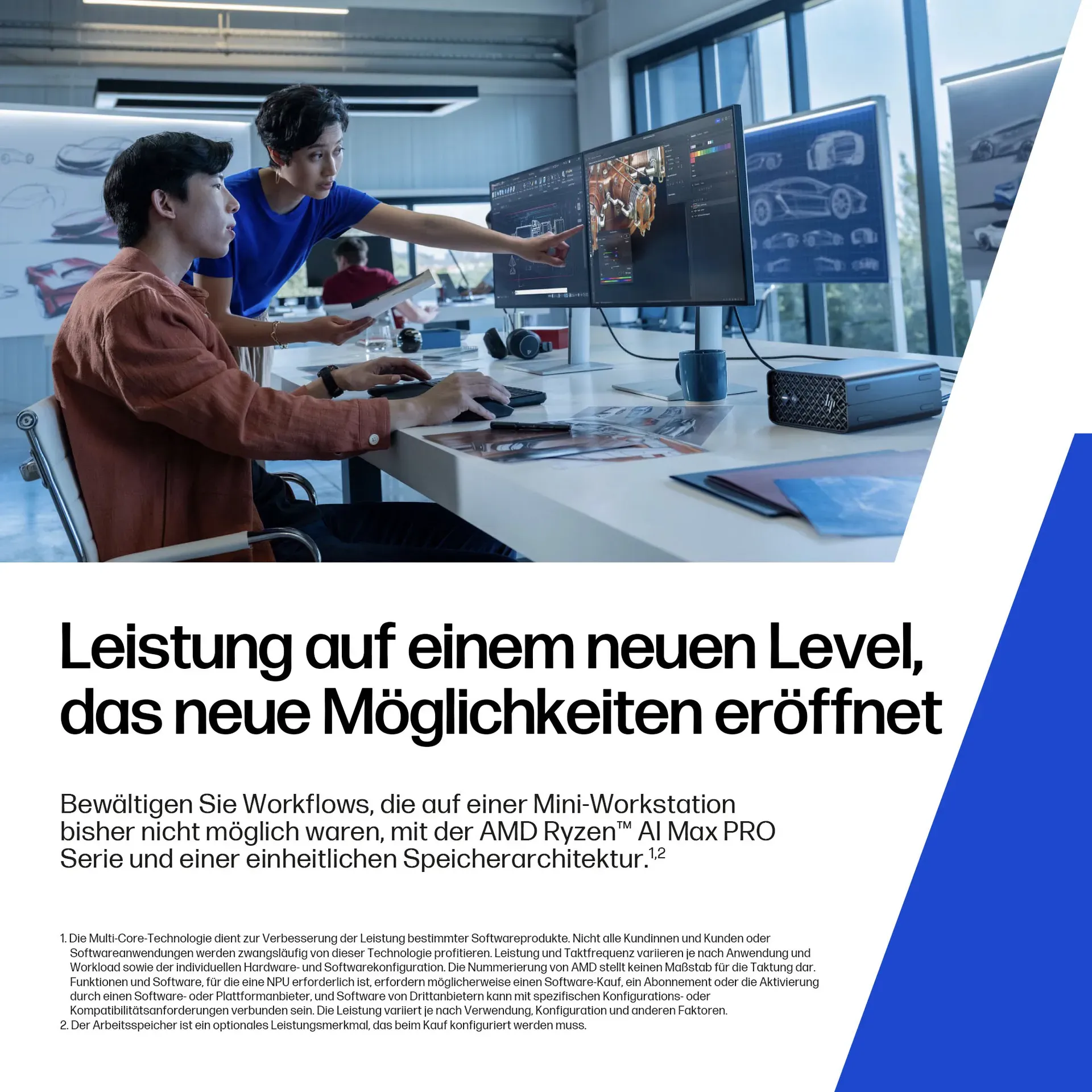 HP Z2 G1a Copilot+ PC AMD Ryzen AI Max+ PRO 395 128 GB LPDDR5x-SDRAM 2 TB SSD Windows 11 Pro Mini PC Arbeitsstation AI Workstation, AI PC Schwarz – Bild 6