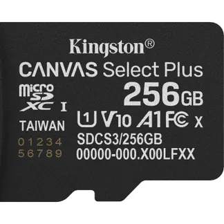 Kingston Technology 256GB micSDXC Canvas Select Plus Gen3 150R A1 (Ohne SD-Adapter) Kingston Technology 256GB micSDXC Canvas Select Plus Gen3 150R A1 (Ohne SD-Adapter)
