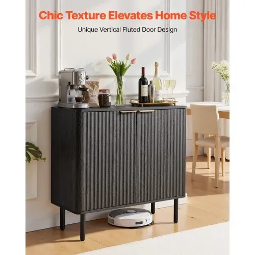 VEVOR Sideboard Küchenschrank mit 2 Ablageflächen, Buffetschrank im mittelalterlichen Stil für Wohnzimmer Eingangsbereich Küche, Aufbewahrungsschrank 80 x 37,5 x 80 cm Küchenbuffet Schwarz VEVOR Sideboard Küchenschrank mit 2 Ablageflächen, Buffetschrank im mittelalterlichen Stil für Wohnzimmer Eingangsbereich Küche, Aufbewahrungsschrank 80 x 37,5 x 80 cm Küchenbuffet Schwarz