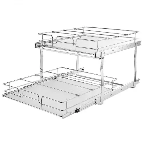 VEVOR ausziehbares Gewürzregal (539x399x81 mm) Spülschrankregal Küchenschrank, Schiebeschublade Waschbecken Gewürzregal Schrank Organizer Unterschrankregal 461x569x483 mm (Installationsgröße) – Bild 8