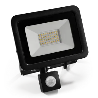 LED-Außenstrahler McShine “Slim“ 30W, 2250lm, IP66, 4000K, Bewegungsmelder LED-Außenstrahler McShine “Slim“ 30W, 2250lm, IP66, 4000K, Bewegungsmelder