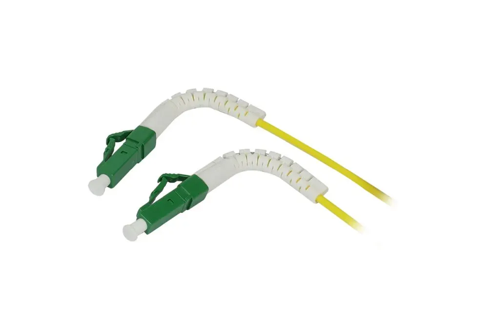 LWL-1-Faser-Patchk. 0.5mtr.LC(APC)-LC(APC), 9/125u, OS2, G657A2, AD=2mm, flexible Knickschutztülle, – Bild 2