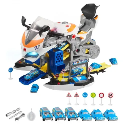 VEVOR Motorradmotor-Spielzeug, 25-teilig, Motorradmechaniker-Spielzeug mit abnehmbaren Teilen, Lichtern & Geräuschen, simuliertes Fahren & Rennstreckenrennen, für Kinder ab 3 Jahren, Gelb VEVOR Motorradmotor-Spielzeug, 25-teilig, Motorradmechaniker-Spielzeug mit abnehmbaren Teilen, Lichtern & Geräuschen, simuliertes Fahren & Rennstreckenrennen, für Kinder ab 3 Jahren, Gelb