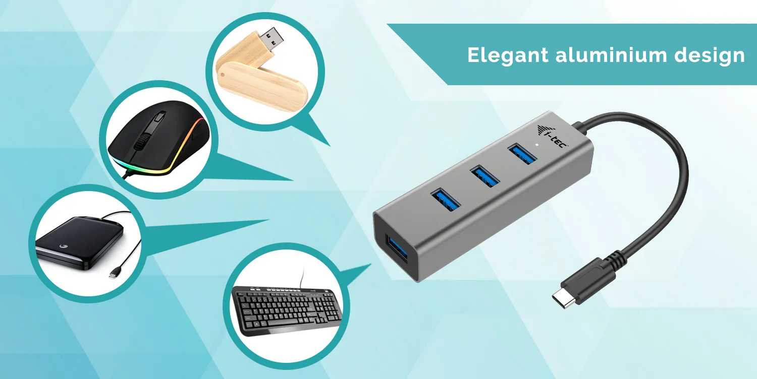 i-tec Metal USB-C HUB 4 Port – Bild 6