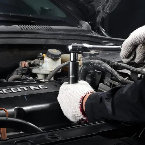 VEVOR 3/8 & 1/2 Zoll Antriebs-Schlagschrauber-Steckschlüsselsatz, 59-teiliger Steckschlüsselsatz SAE 5/16 bis 1-1/4 Zoll und metrisch 6-32 mm, 6-Punkt Cr-Mo-Legierungsstahl für Autoreparatur – Bild 7