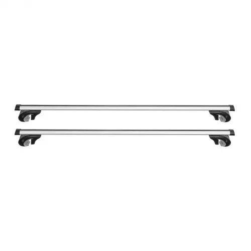 VEVOR 2 x Dachgepäckträger Dachquerträger mit 90 kg Tragkraft, Passend für Erhöhte Dachreling, 190–1230 mm Relingabstand, Abschließbare Querträger für Gepäck Kanus Transportkörbe, Dachträger – Bild 9