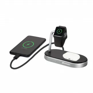 Verbatim WCS-02 Universal Schwarz USB Kabelloses Aufladen Schnellladung Drinnen Verbatim WCS-02 Universal Schwarz USB Kabelloses Aufladen Schnellladung Drinnen