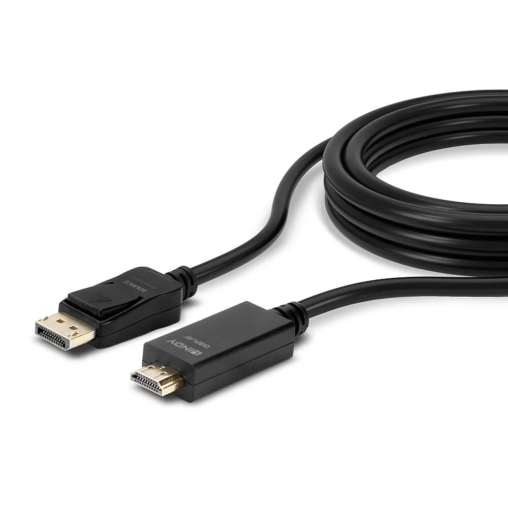 Lindy 36922 Videokabel-Adapter 2 m DisplayPort HDMI Typ A (Standard) Schwarz – Bild 5