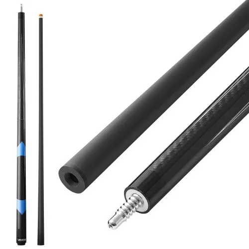 VEVOR Billardqueue 1 Stk. (1473,2 mm / 538 g) aus Kohlefaser mit gepresster Bakelitspitze & ABS-Verbindungsring, Billardstock geeignet für Bar Zuhause Büro Amerikanisches 9-Ball-Spiel, pool cue VEVOR Billardqueue 1 Stk. (1473,2 mm / 538 g) aus Kohlefaser mit gepresster Bakelitspitze & ABS-Verbindungsring, Billardstock geeignet für Bar Zuhause Büro Amerikanisches 9-Ball-Spiel, pool cue