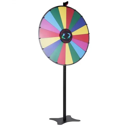 VEVOR 91 cm Glücksrad mit 18 Fächern, Rouletterad mit Trocken Abwischbarem Stift & 2 Markern, zum Aufstellen auf dem Tisch oder auf dem Boden, um Glücksspiele für Partys, Kneipen usw. – Bild 9