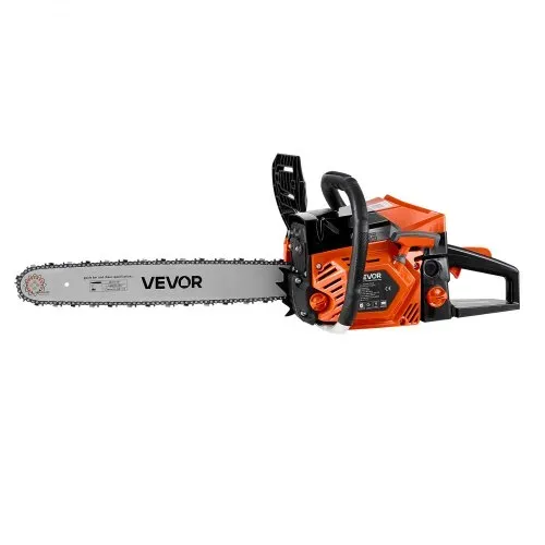 VEVOR Benzin Kettensäge 52ccm 457,2mm Motorsäge 2kW 2-Takt Motorkettensäge, für Holzarbeiten, Baumschnitt Rodungsarbeiten, 11.500 U/min, Drehzahl-Synchronisierter Choke, Rutschfester Griff, zwei Tanks – Bild 10