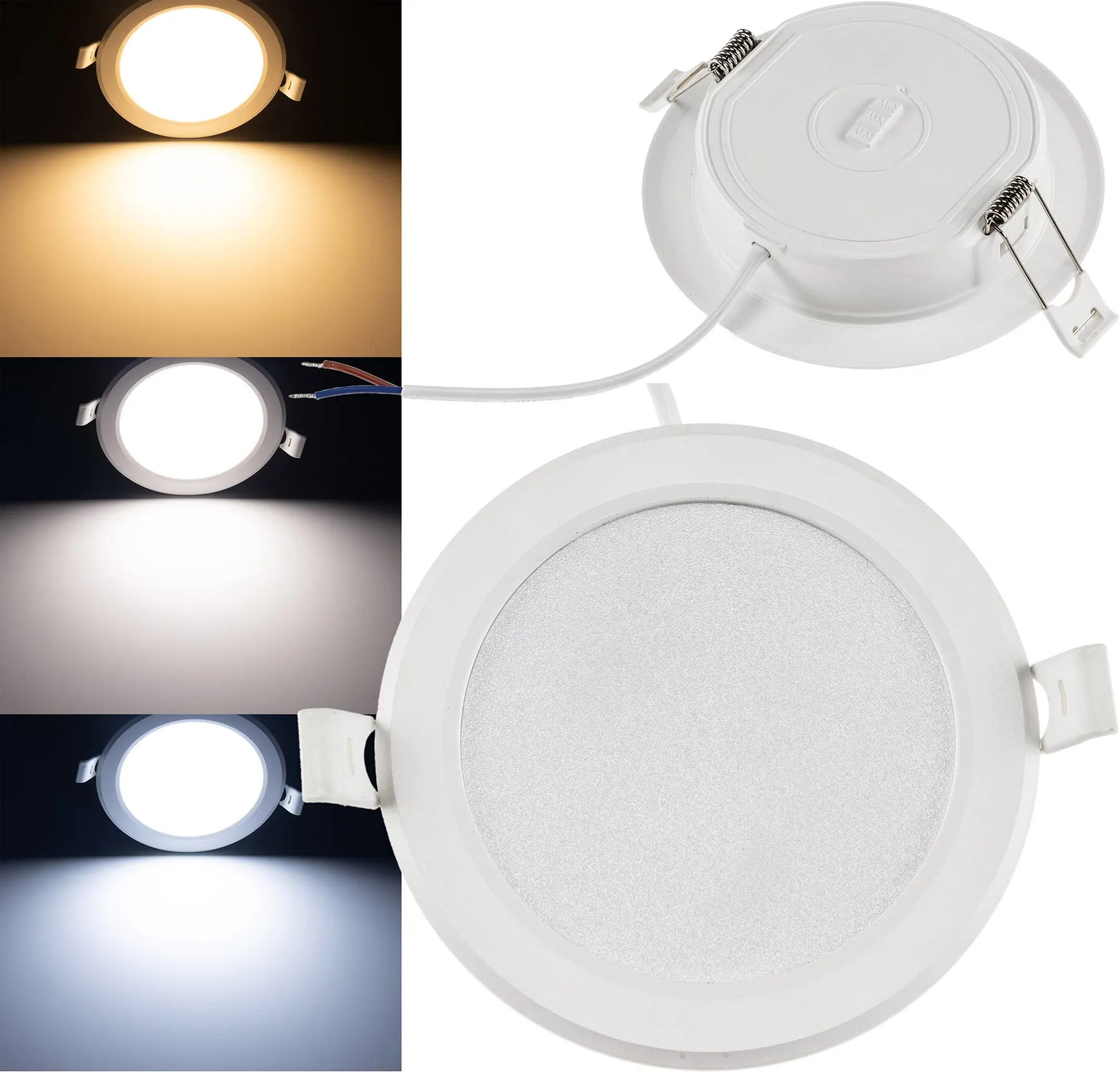 LED Licht-Panel „CKP-08 CCT“ 230V, 8W, 3000/4000/6200K, Ø 118mm LED Licht-Panel „CKP-08 CCT“ 230V, 8W, 3000/4000/6200K, Ø 118mm