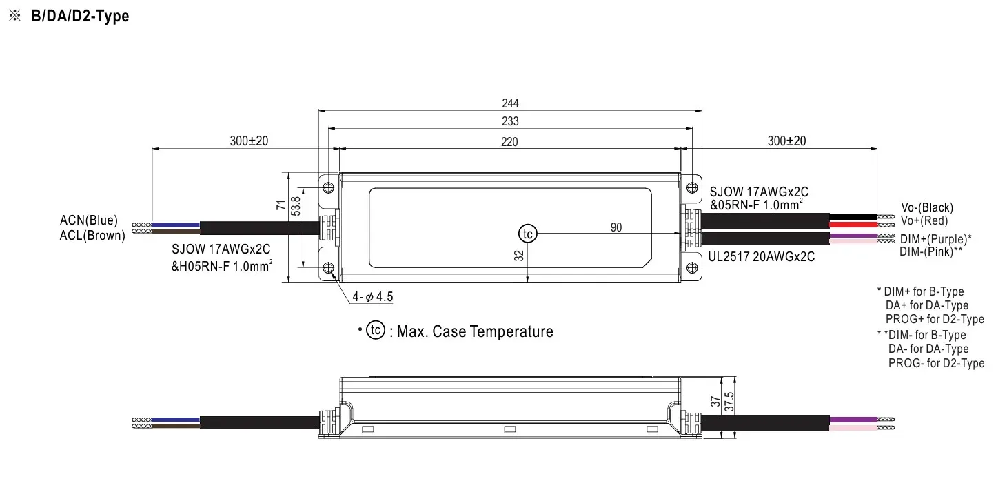 MEAN WELL Netzteil - 48V 240W IP67 DALI – Bild 2