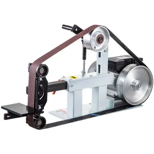 VEVOR Bandschleifmaschine 5,08 x 208,28 cm Belt Disc Sander Combo Band Tellerschleifer, 2800 r/min Band und Scheiben Schleifmaschine, PH 427 X 30,5 cm Gummi-Kontaktscheibe Stand-Band-Tellerschleifer – Bild 10