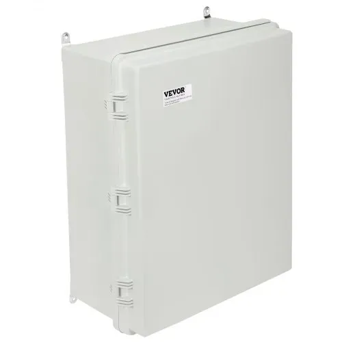 VEVOR Abzweigkasten 530 x 430 x 200 mm, Elektrogehäusekasten aus ABS-Kunststoff mit Scharnierdeckel, Edelstahlverschluss, IP67 staubdicht und wasserdicht für elektrische Projekte im Freien – Bild 9