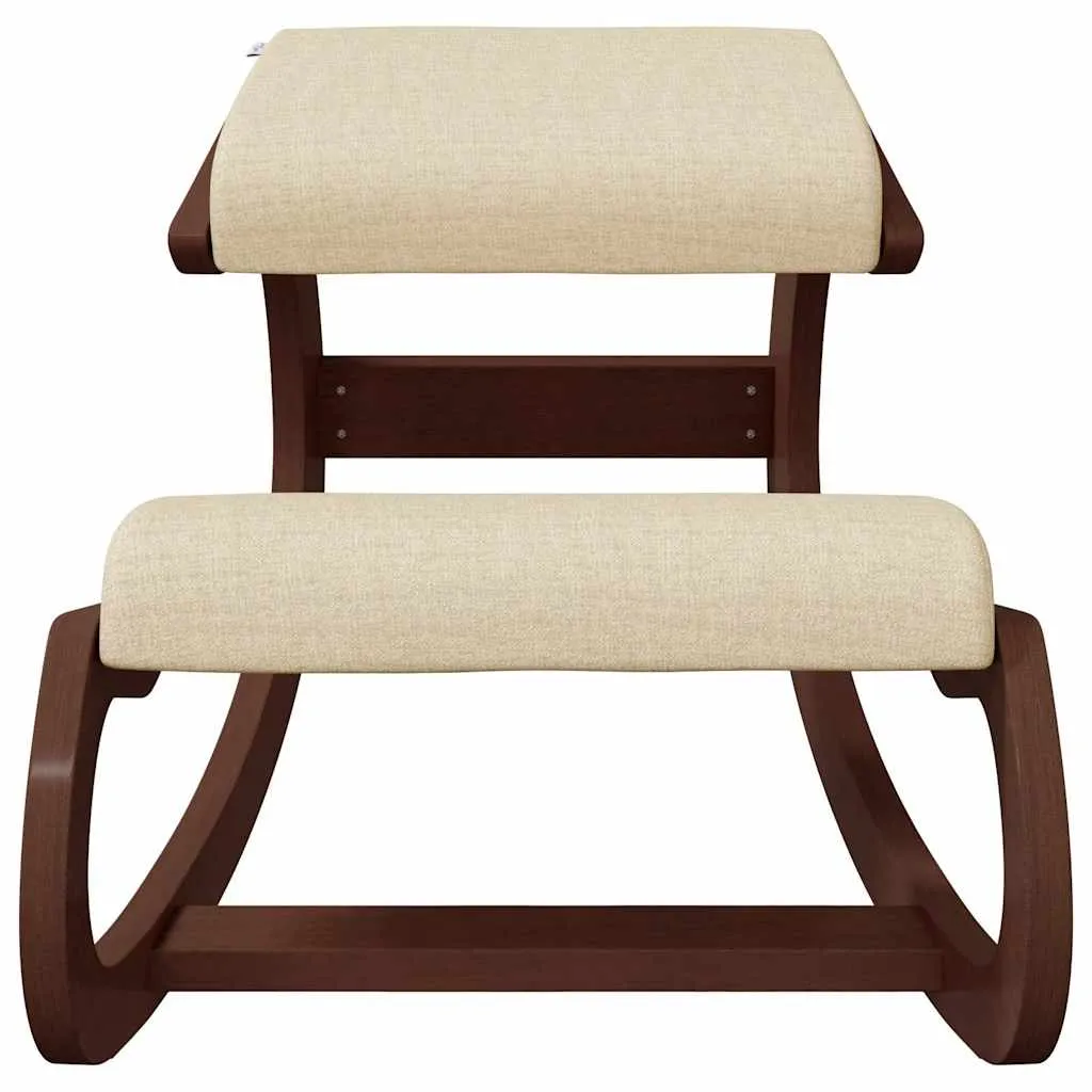 vidaXL Kniestuhl Creme 55x84x55 cm Birkensperrholz – Bild 3