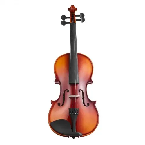 VEVOR Violine 4/4, 584,2 mm Armlänge, Geigenset mit Hartschalenkoffer, Kolophonium, Bogen, Schulterstütze, Steg, zusätzlichen Saiten, professionelles Massivholzinstrument (glänzend braun) – Bild 9