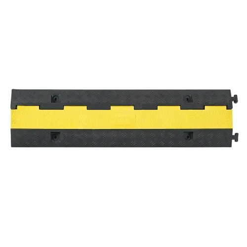 VEVOR 1000 mm Kabelbrücke, 9979 kg Tragkraft, 1-Kanal-Überfahrschutz aus Gummi, Stolperschutz, Bodenabdeckungen, für Bereiche mit hoher Schwelle, Zuhause, Büro, Lager, 1 Stk. – Bild 10