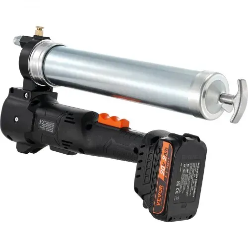 VEVOR 20V Akku Fettpresse 500g Schmierpresse 10.000PSI Arbeitsdruck Elektrische Fettpresse 125g/min Ölfördermenge inkl. 2x 2.0Ah Akkus, Φ9x990mm Schlauch und Schnellladegerät Universal Grease Gun – Bild 9