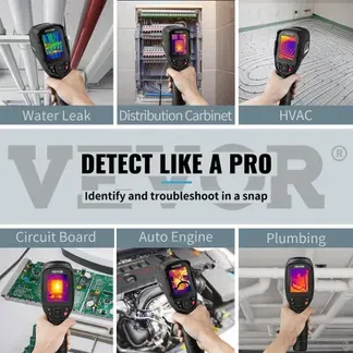VEVOR Handheld Wärmebildkamera 240×180 IR-Auflösung Infrarotkamera Thermometer 40mK Thermografie Kamera -20-350°C Thermokamera CE zertifiziert Fehlersuche in HLK-Anlagen Identifizierung von Luftlecks VEVOR Handheld Wärmebildkamera 240×180 IR-Auflösung Infrarotkamera Thermometer 40mK Thermografie Kamera -20-350°C Thermokamera CE zertifiziert Fehlersuche in HLK-Anlagen Identifizierung von Luftlecks