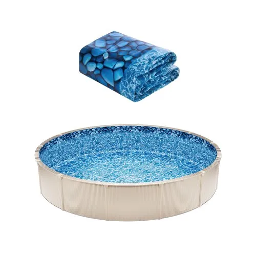 VEVOR Runde Poolfolie, φ 640×120 cm, Innenfolie, Ersatzfolie, Innenhülle, Schwimmbadfolie, Vinyl-Folie im Unibead-Stil mit Standardstärke, für Aufstellpools mit 132 cm Wandhöhe VEVOR Runde Poolfolie, φ 640×120 cm, Innenfolie, Ersatzfolie, Innenhülle, Schwimmbadfolie, Vinyl-Folie im Unibead-Stil mit Standardstärke, für Aufstellpools mit 132 cm Wandhöhe