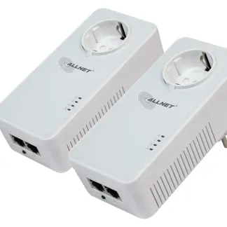 ALLNET Powerline 1200Mbit 2er Bundle Bridge RJ45 HomePlugV2 „SmartLink“ Passtrough ALL1681205v2 ALLNET Powerline 1200Mbit 2er Bundle Bridge RJ45 HomePlugV2 „SmartLink“ Passtrough ALL1681205v2
