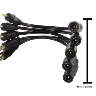 ALLNET Ersatznetzteil zbh. Hohlbuchse -> Hohlstecker Adapter 5,5/2,1mm -> 3,0/0,8mm ALLNET Ersatznetzteil zbh. Hohlbuchse -> Hohlstecker Adapter 5,5/2,1mm -> 3,0/0,8mm
