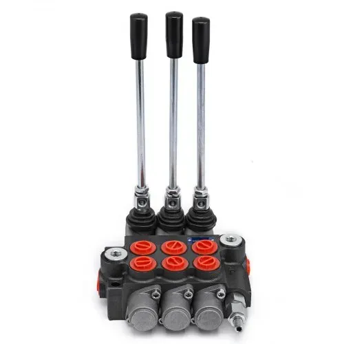 VEVOR 3 Bank Hydraulikventil Handhebelventil, 11GPM Hydraulic Directional Control Valve Adjustable,6,62 kg Hydraulische Ventil, Handhebelventil Hydraulik-Steuergerät, für Landwirtschaft Baumaschinen – Bild 10