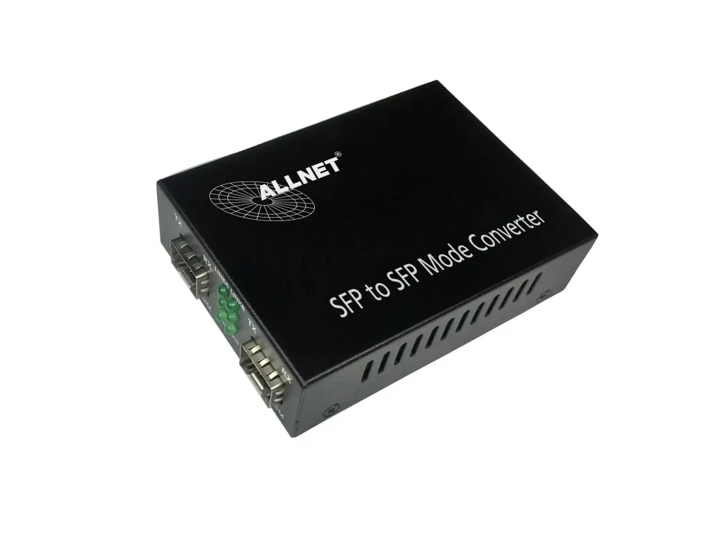ALLNET Medienkonverter 1000BASE-SX/-LX auf 1000BASE-SX/-LX Single-/Multimode SFP Mini-GBIC Anschluss „ALL-MC108G-SFP-SFP“ ALLNET Medienkonverter 1000BASE-SX/-LX auf 1000BASE-SX/-LX Single-/Multimode SFP Mini-GBIC Anschluss „ALL-MC108G-SFP-SFP“