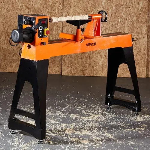 VEVOR Drechselbank, 2 PS, Drechselmaschine mit variabler Drehzahl von 0 bis 3200 U/min, Drehtischmaschine 457x1020 mm Werkbank, Drehbank, für mittlere bis große Holzbearbeitungsprojekte – Bild 7