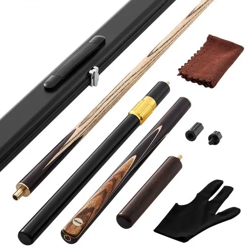 VEVOR Snookerqueue Billardqueue (1447,8 mm / 540 g) mit Verlängerungsstange & Lederspitze & Aluminiumkoffer & Handtuch, Billardstock geeignet für professionellen Billardtisch, Bar, Zuhause, Büro VEVOR Snookerqueue Billardqueue (1447,8 mm / 540 g) mit Verlängerungsstange & Lederspitze & Aluminiumkoffer & Handtuch, Billardstock geeignet für professionellen Billardtisch, Bar, Zuhause, Büro