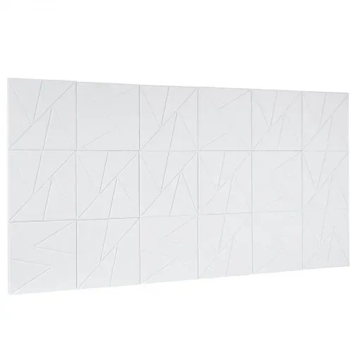 VEVOR Akustikpaneele mit Selbstklebeband, 300x300x10 mm, schalldichte Schaumstoffplatten, Akustik Wandpaneele aus Polyesterfaser, für Zuhause, Studio, Büro, Theater, Weiß, 18er-Pack – Bild 8