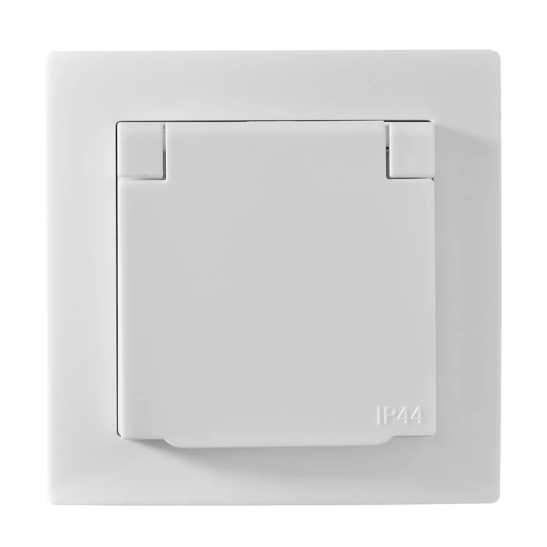 Schutzkontakt-Steckdose McPower “Flair“, 250V~/16A, UP, IP44, weiß Schutzkontakt-Steckdose McPower “Flair“, 250V~/16A, UP, IP44, weiß