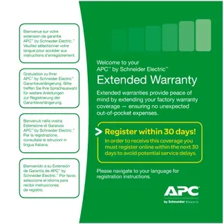 APC Service Pack 3 Year Extended Warranty 3 Jahr(e) APC Service Pack 3 Year Extended Warranty 3 Jahr(e)