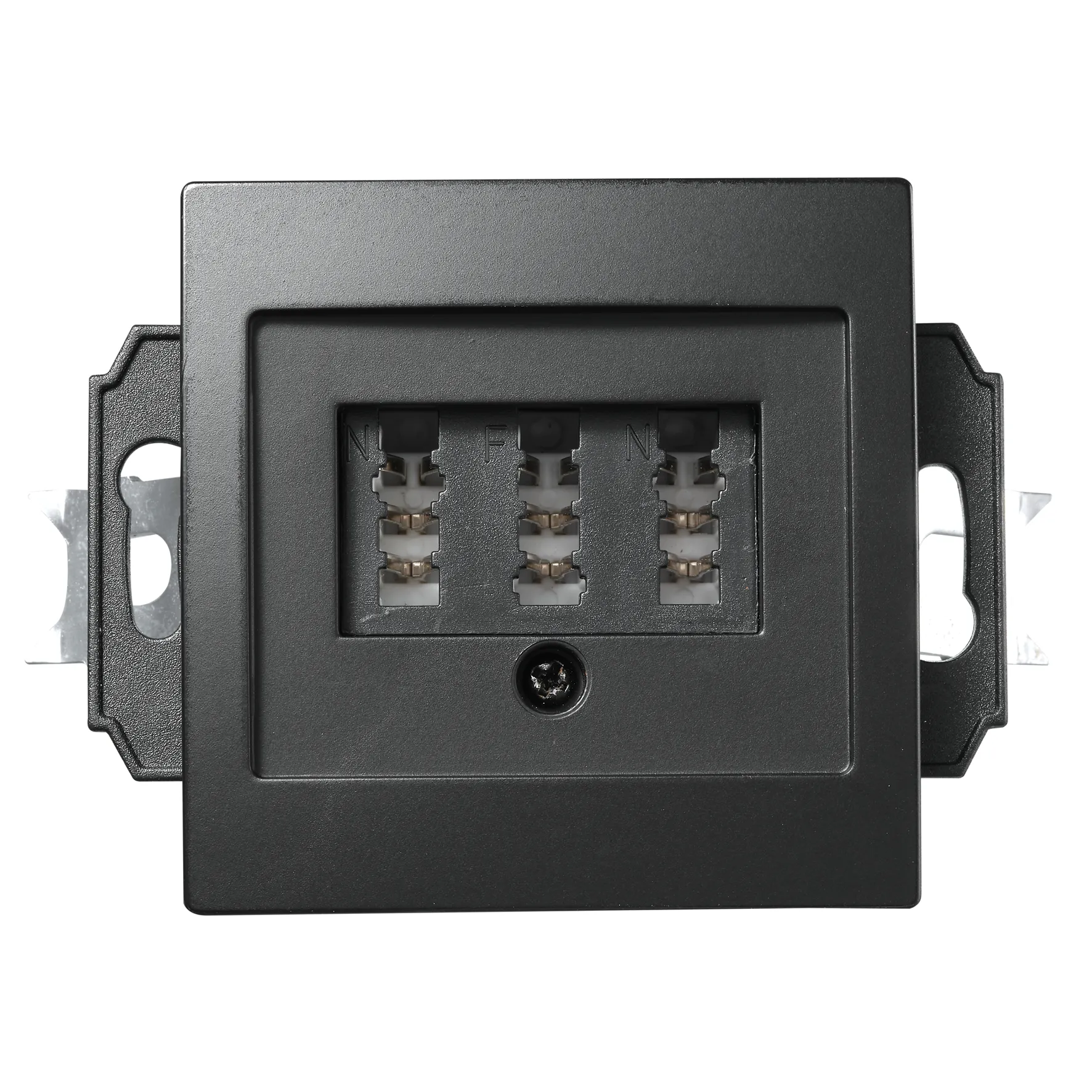 TAE-NFN-Anschlussdose McPower “Flair“ UP, matt schwarz, 3x 6-polig TAE-NFN-Anschlussdose McPower “Flair“ UP, matt schwarz, 3x 6-polig