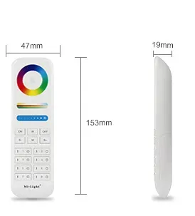 MiBoxer FUT089 LED Fernbedienung RGB-WW (RGB-CCT) 8 Zonen – Bild 2