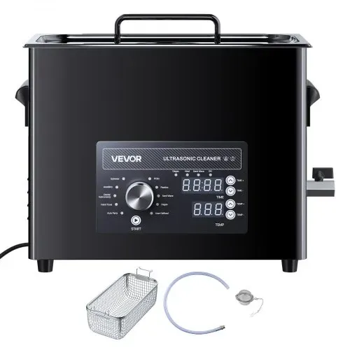 VEVOR Ultraschallreiniger professionelles Ultraschallreinigungsgerät mit Drehknopfsteuerung 6 L, Reinigungsgerät mit Korb & Reinigungskugel, Ultraschallgerät für Uhren Rasierer Schmuck Münzen – Bild 8