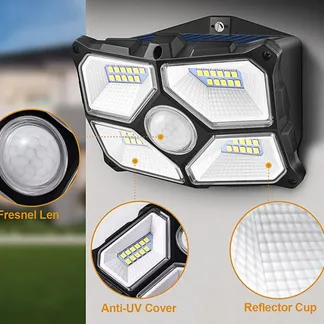 LED Solar Wandleuchte „SWL 722“ PIR Bewegungsmelder, 72 LEDs, IP65 LED Solar Wandleuchte „SWL 722“ PIR Bewegungsmelder, 72 LEDs, IP65