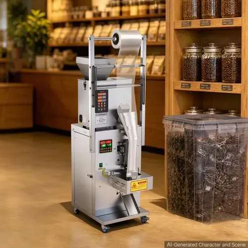 VEVOR Pulververpackungsfüllmaschine Vollautomatische Abfüllmaschine 3-200g, Intelligentes Wiegen Abfüllen & Abpacken, Edelstahl, Bodenaufstellung, Ideal für Nüsse Samen Tee Kaffeebohnen Getreide Mehl – Bild 7