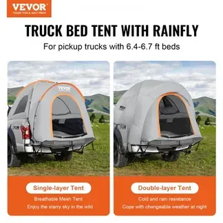 VEVOR Dachzelt Truck Lkw Zelt 200 x 165 x 170 cm, Doppelschichtzelt Outdoors Pickup Truck Zelt LKW Bett Zelt Outdoor Familie Camping Reise Autozelt, Wasserdichtes Autodachzelt Heckzelt Tragetasche VEVOR Dachzelt Truck Lkw Zelt 200 x 165 x 170 cm, Doppelschichtzelt Outdoors Pickup Truck Zelt LKW Bett Zelt Outdoor Familie Camping Reise Autozelt, Wasserdichtes Autodachzelt Heckzelt Tragetasche