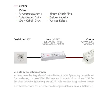 Synergy 21 LED light panel 300*300 RGB-WW (RGB-CCT) 24V V3 silber Synergy 21 LED light panel 300*300 RGB-WW (RGB-CCT) 24V V3 silber